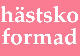 Synonym hästskoformad