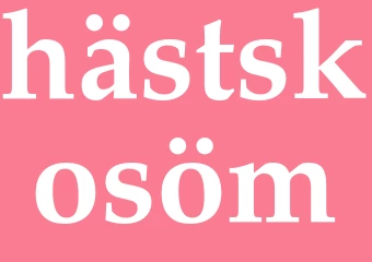 Synonym hästskosöm