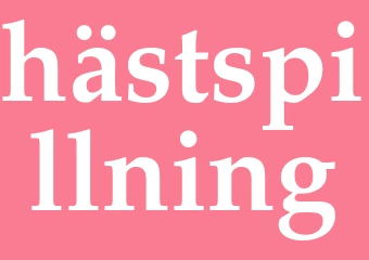 Synonym hästspillning