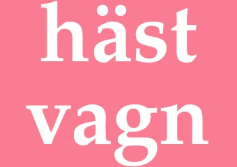 Synonym hästvagn