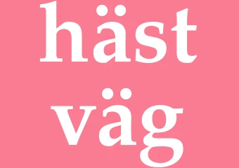 Synonym hästväg