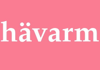 Synonym hävarm