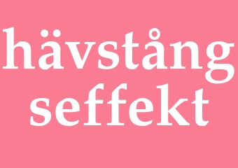 Synonym hävstångseffekt