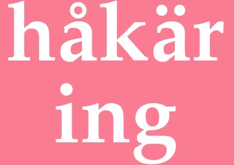 Synonym håkäring