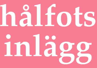 Synonym hålfotsinlägg