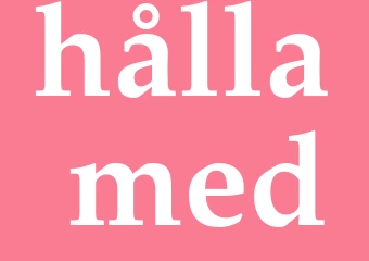Synonym hålla med
