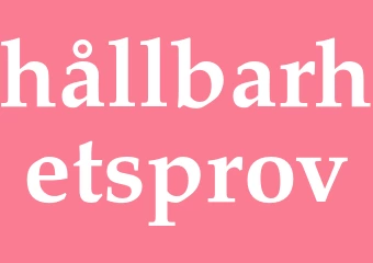 Synonym hållbarhetsprov