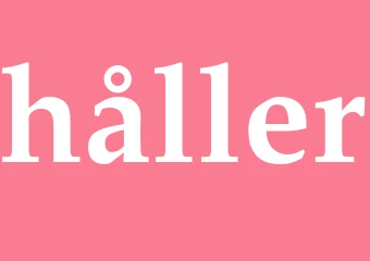 Synonym håller