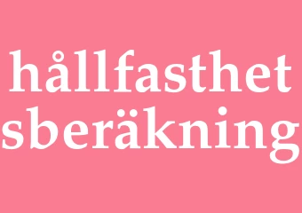 Synonym hållfasthetsberäkning