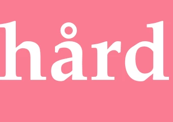 Synonym hård