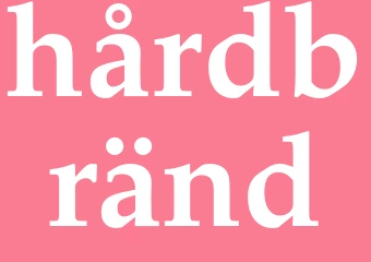 Synonym hårdbränd