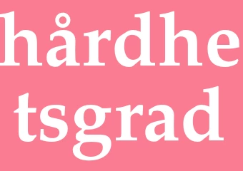 Synonym hårdhetsgrad