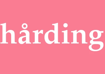 Synonym hårding