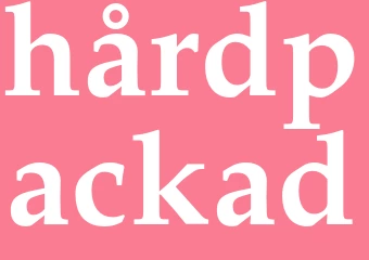 Synonym hårdpackad