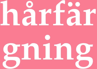 Synonym hårfärgning