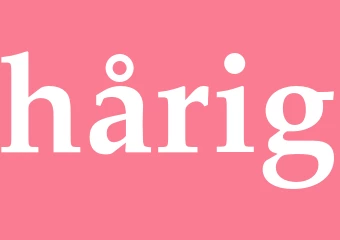 Synonym hårig