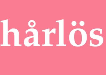 Synonym hårlös