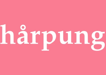 Synonym hårpung