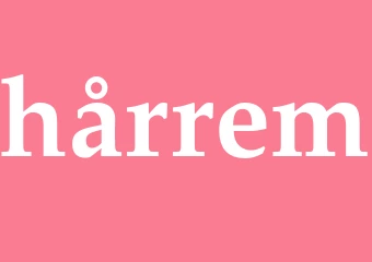 Synonym hårrem