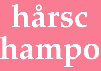 Synonym hårschampo