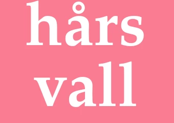 Synonym hårsvall