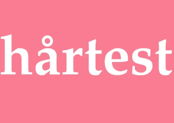 Synonym hårtest