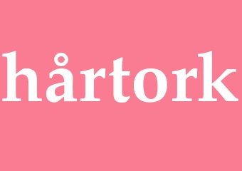 Synonym hårtork