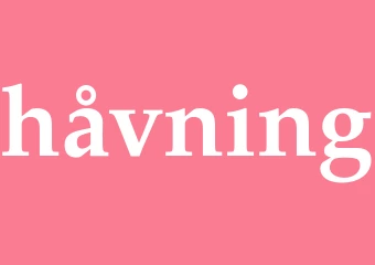 Synonym håvning
