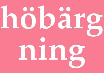 Synonym höbärgning