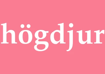 Synonym högdjur