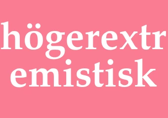 Synonym högerextremistisk