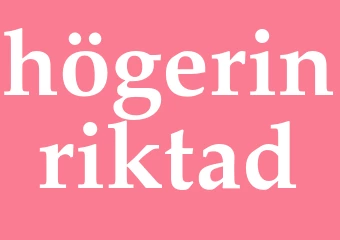 Synonym högerinriktad