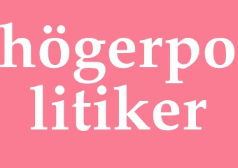Synonym högerpolitiker