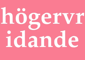 Synonym högervridande