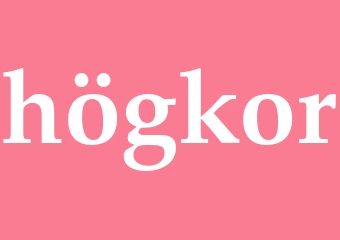 Synonym högkor