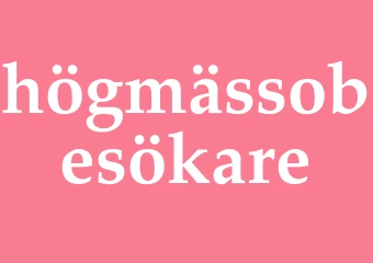 Synonym högmässobesökare