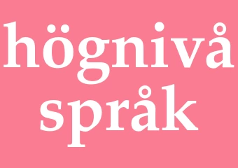 Synonym högnivåspråk