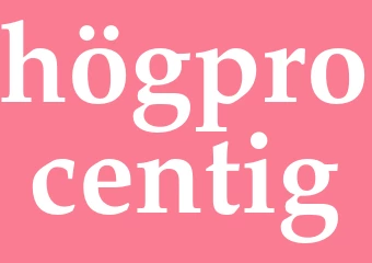 Synonym högprocentig