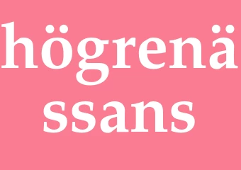 Synonym högrenässans