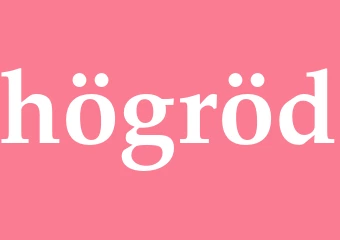 Synonym högröd