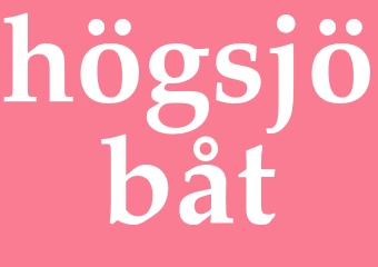 Synonym högsjöbåt