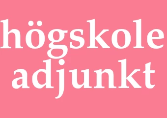 Synonym högskoleadjunkt