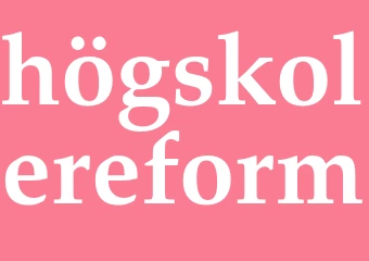 Synonym högskolereform
