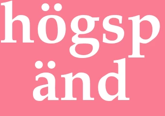 Synonym högspänd