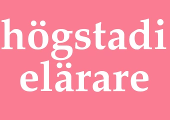 Synonym högstadielärare