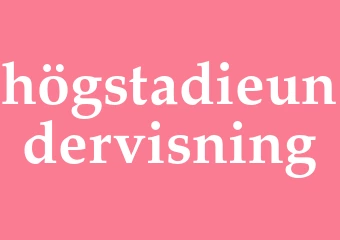 Synonym högstadieundervisning