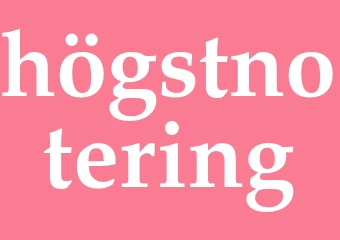 Synonym högstnotering