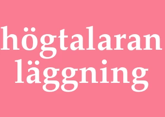 Synonym högtalaranläggning