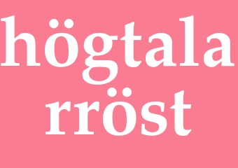 Synonym högtalarröst