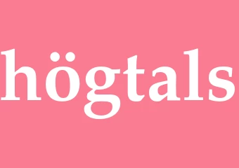 Synonym högtals